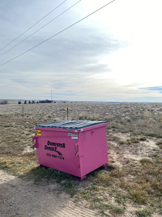 Dumpster Diverz container in Greeley area