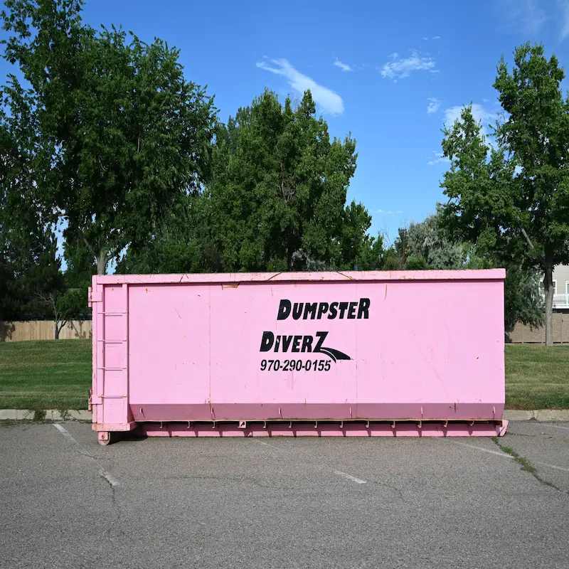 12 Yard roll-off dumpster container for rent in Wellington, Colorado - Professional waste management